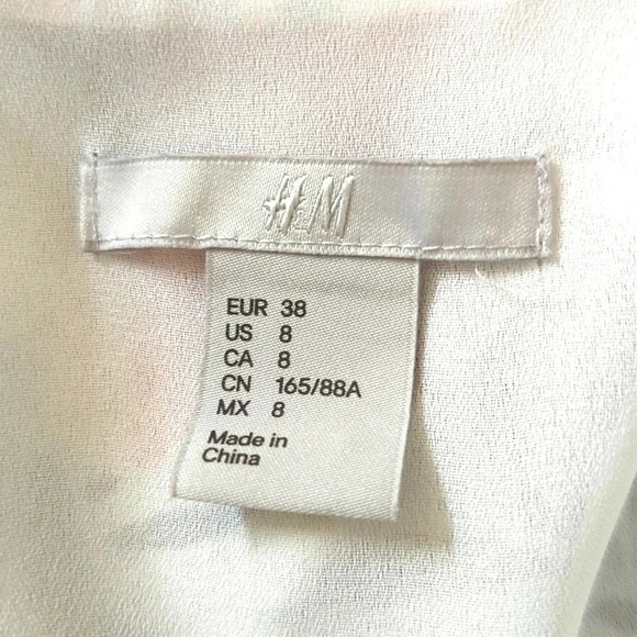 H&M Vanessa Paradise Conscious Tropical White Dress - Picture 6 of 6